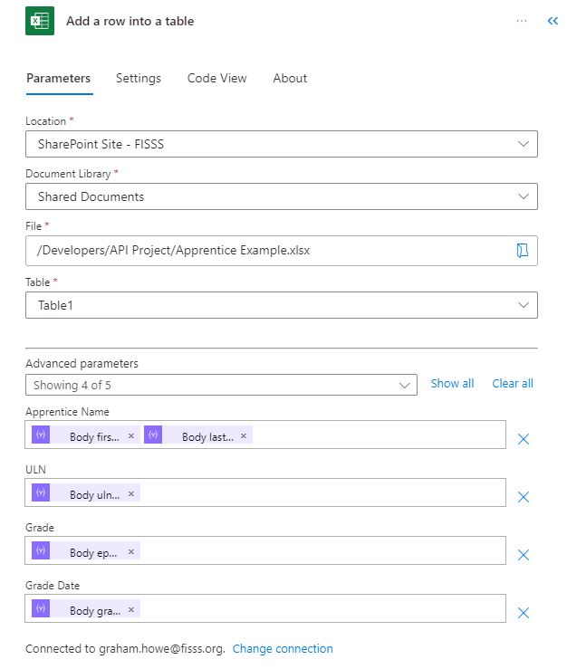 Power Automate Data To Table