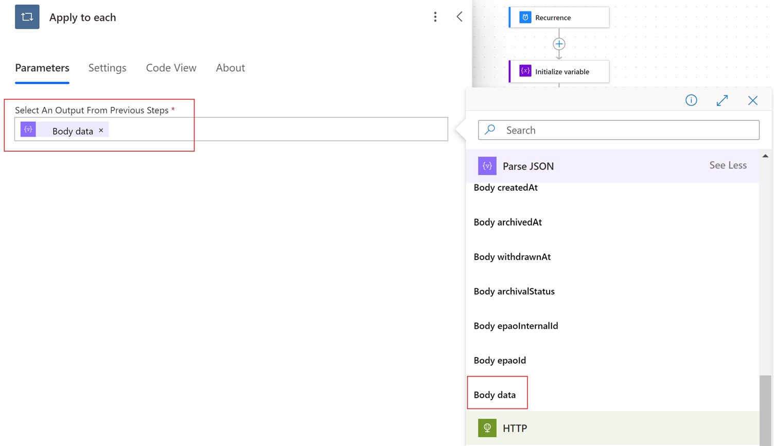 Power Automate Apply To Each Config