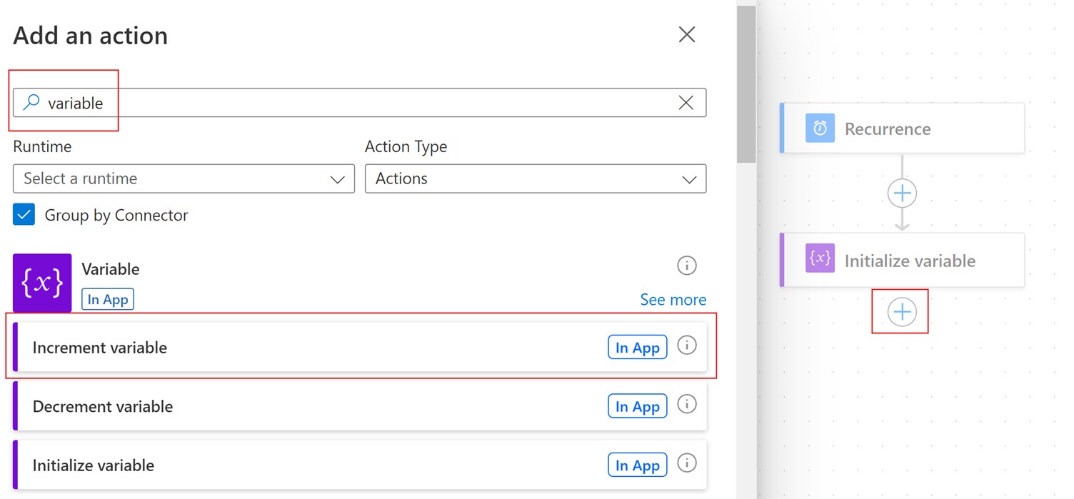 Power Automate Search Initialize Variable