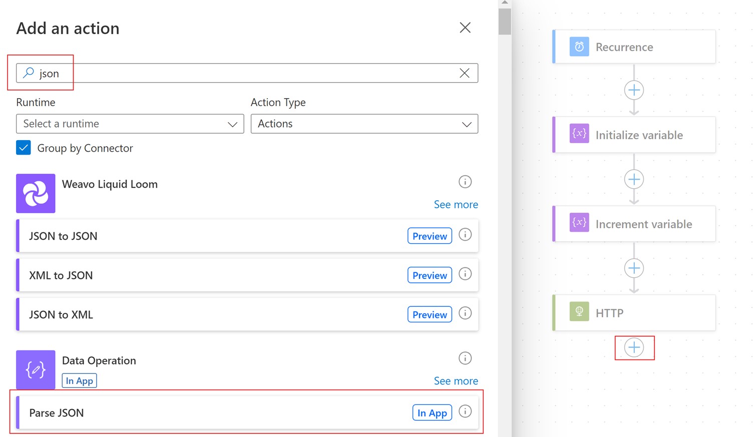 Power Automate Search Parse JSON